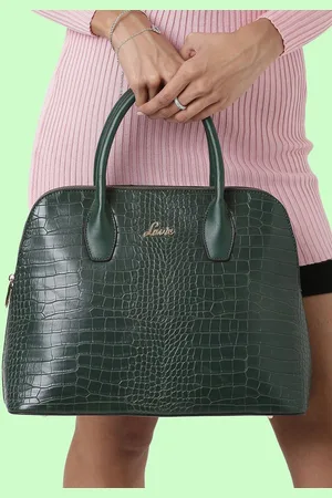 LAVIE Mimi Women Green Textured Structured Handheld Bag