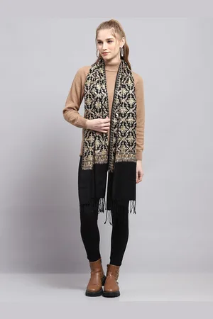 Monte Carlo Women Floral Printed Woven Design Stole