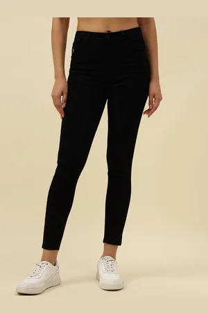 BEATNIK Women Lean Slim Fit High-Rise Stretchable Jeans