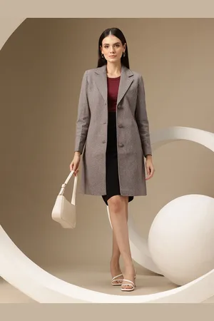 Chemistry Single-Breasted Woollen Tweed Longline Overcoat