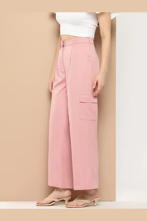 Invictus Women Pleated High-Rise Cargo-Style Trousers