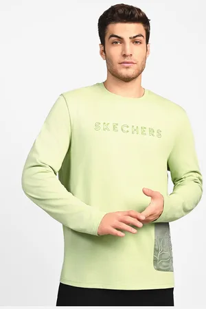 Skechers Men Graphic Printed Round Neck Cotton T-shirt