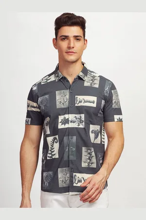 bullmer Floral Printed Short Sleeves Shirt With Trouser