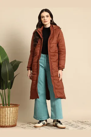 Mast & Harbour Longline Hooded Padded Jacket