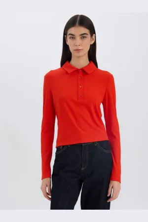 DeFacto Women Polo Collar Pockets T-shirt