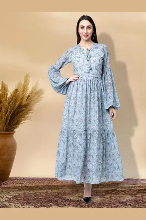 BAESD Floral Print Applique Fit & Flare Dress
