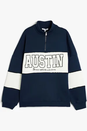 Koton Women Printed High Neck Sweatshirt