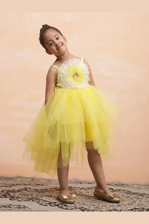 Toy Balloon Kids Net Fit & Flare Girls Dress