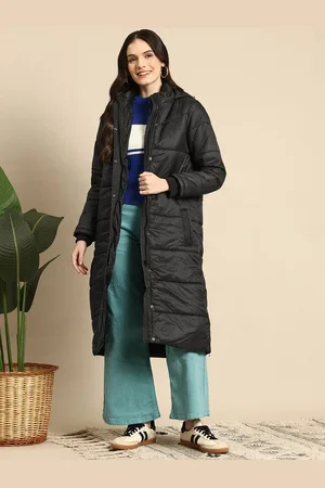 Mast & Harbour Longline Hooded Padded Jacket