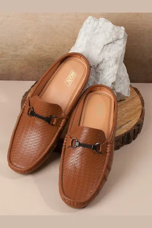 ID Men Textured Slip-On Horsebit Loafers