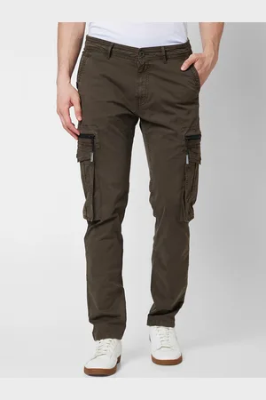 SPYKAR Men Mid-Rise Cotton Cargos Trousers
