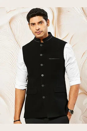 Vastramay Woven Design Nehru Jacket