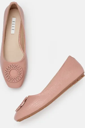 Elle Women Textured Ballerinas With Embellishment