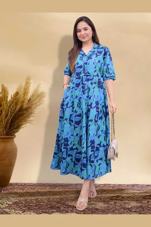 BAESD Floral Print Applique Fit & Flare Dress