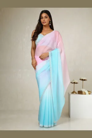 Soch Ombre Beads and Stones Holi Saree