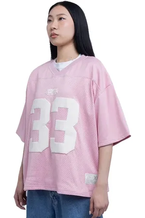 LULU & SKY Women Varsity Printed V-Neck T-shirt