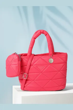 DressBerry Structured Quilted Handheld Bag with Pouch