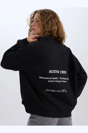 DeFacto Women Typography Printed Pullover