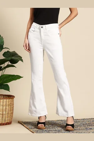 Mast & Harbour Women Bootcut Stretchable Jeans