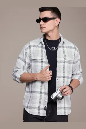 Roadster The Life Co. Opaque Checked Casual Shacket
