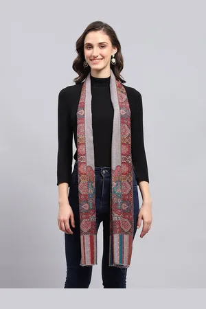 Monte Carlo Women Ethnic Motifs Woven Design Casual Stole