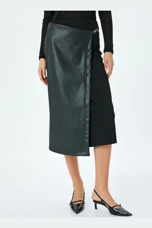 Koton Women Midi Wrap Skirt