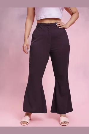 DressBerry Women Plus Size Flared Trousers