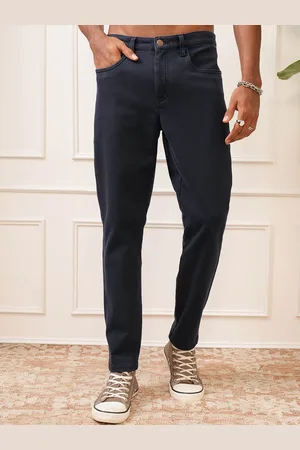 LocoMotive Premium Men Mid Rise Tapered Fit Ankle Length Trousers