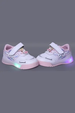 BAESD Girls Colourblocked LED Velcro Sneakers