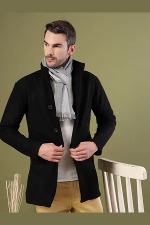 Rigo Men Single-Breasted Overcoat