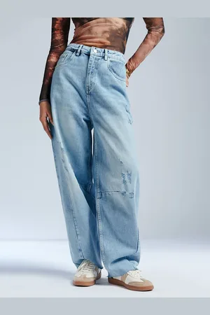 FREAKINS Women High-Rise Heavy Fade Cotton Jeans