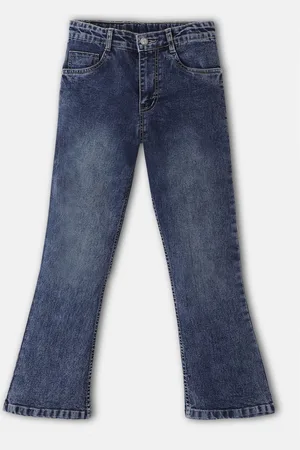 URBANO Boys Regular Fit Washed Bootcut Light Fade Stretchable Jeans