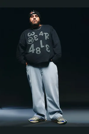 FREAKINS Men Straight Fit Heavy Fade Jeans