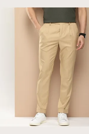 Invictus Men Pleated Casual Trousers