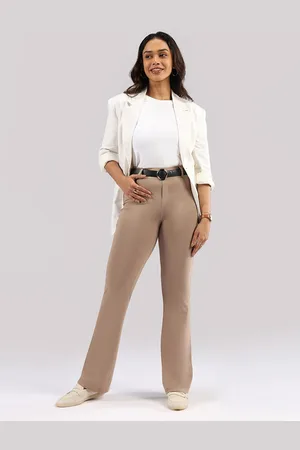 BlissClub Women Flared High-Rise Trouser