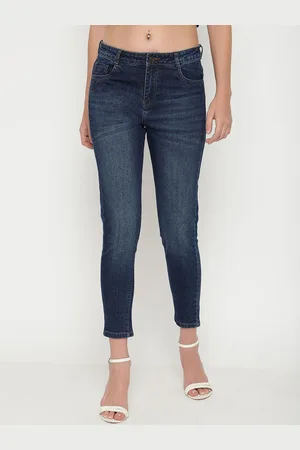 BEATNIK Women Lean Slim Fit High-Rise Light Fade Stretchable Jeans