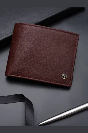 Van Heusen Men Textured Leather Two Fold Wallet