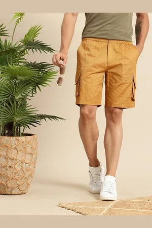 Mast & Harbour Men Pure Cotton Cargo Shorts