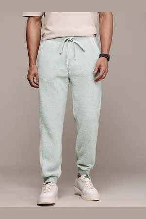 WROGN Men Comfort Fit Fuzzy Joggers