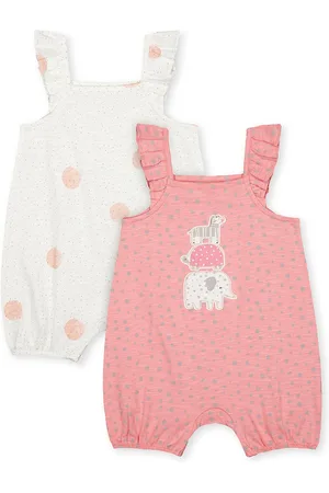 Mothercare Infant-Girls Pack Of 2 Rompers