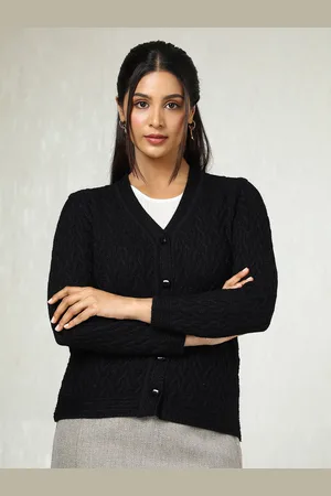Soch Women Woven Design Cardigan