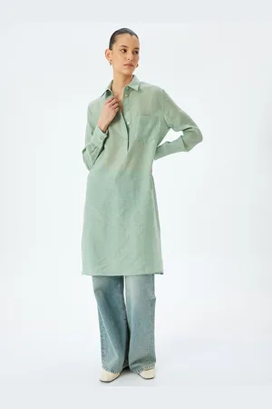 Koton Women Shirt Collar Tunic