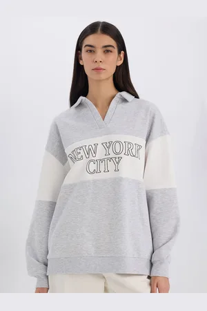 DeFacto Women Typography Printed Pullover