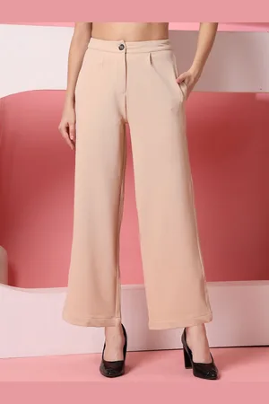 OOMPH Women Relaxed Pleated Trousers