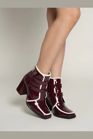 Theater Women Square Toe Block Heeled High-Top Boots