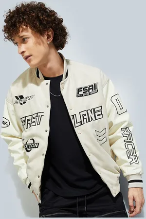 Max Collection URB_N Men Printed Varsity Jacket