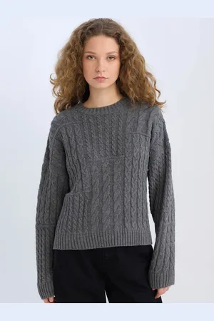 DeFacto Women Cable Knit Pullover
