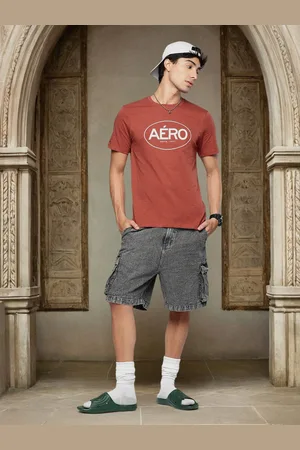 Aeropostale Men Brand Logo Printed Pure Cotton T-shirt