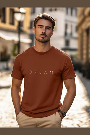 NOBERO Men Typography Printed T-shirt