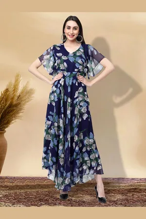 BAESD Floral Print Applique Fit & Flare Dress